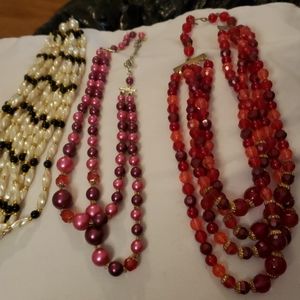 True beaded  necklace lot